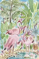 Flamingo Paradise II Fine Art Print