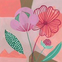 Dancing Bouquet I Framed Print