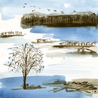 Village Peak I Framed Print