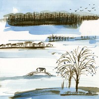 Village Peak II Framed Print