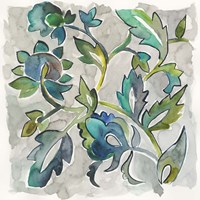 Sapphire Vine II Fine Art Print