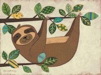 Hanging Sloth Framed Print