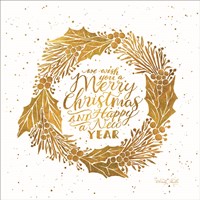 Merry Christmas and Happy New Year Fine Art Print