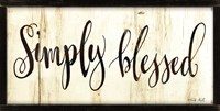 Simply Blessed Fine Art Print