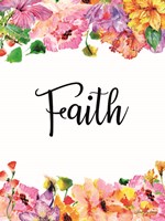 Floral Faith Framed Print