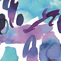 Modern Violet Watercolor Fine Art Print