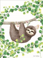 Hanging Around Sloth II Fine Art Print