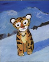 Little Tiger by Georg Hallensleben - 9" x 12"