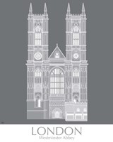 London Westminster Abbey Monochrome Fine Art Print