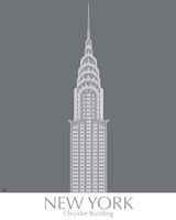 New York Chrysler Building Monochrome Framed Print