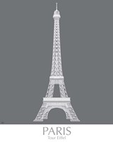 Paris Eiffel Tower Monochrome Fine Art Print