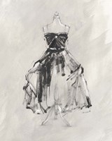 Black Evening Gown I Fine Art Print