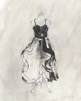 Black Evening Gown II Fine Art Print