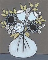 Happy Garden Flowers III Fine Art Print