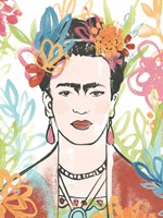 Portrait of Frida  II Fine Art Print