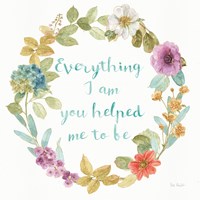 Rainbow Seeds Wreath III Everything Fine Art Print