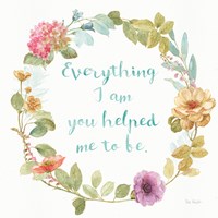 Rainbow Seeds Wreath IV Everything Fine Art Print