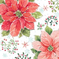 Country Poinsettias III Fine Art Print