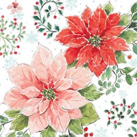 Country Poinsettias II Fine Art Print