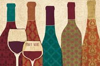 Wine Collage I with Glassware Fine Art Print