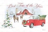 Farmhouse Holidays V Fine Art Print