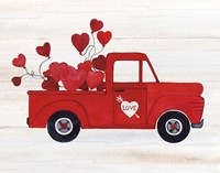 Rustic Valentine Truck Fine Art Print