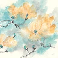 Teal Buds I Fine Art Print