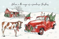 Holiday on the Farm II Believe Fine Art Print