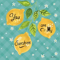 Mellow Yellow V Turquoise Framed Print