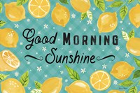 Mellow Yellow I Turquoise Fine Art Print