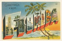 Greetings from Florida v2 Fine Art Print