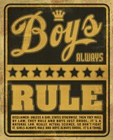 Boys Rule2 Fine Art Print