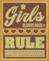 Girls Always Rock and Rule Fine Art Print