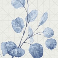Mixed Greens LI Blue Fine Art Print