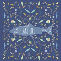 Otomi Lake V Dark Framed Print