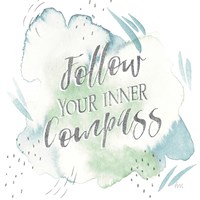 Wonderful World VI Blue Green Framed Print