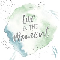 Wonderful World V Blue Green Fine Art Print