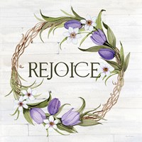 Wreath with Words I v2 Fine Art Print