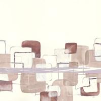 Placid Boxes I Blush Fine Art Print