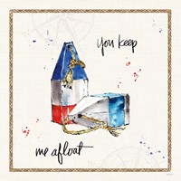 Coastal Buoys VI Framed Print