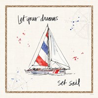 Coastal Buoys III Framed Print