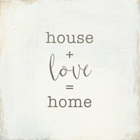 Home Sweet Home IV Script Fine Art Print