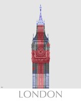 London Big Ben Union Jack Fine Art Print