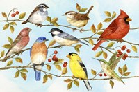 Birds & Berries V Fine Art Print