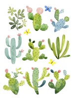 Happy Cacti Fine Art Print
