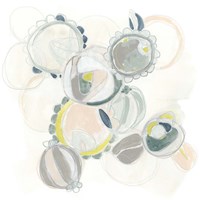 Floral Scumble I Framed Print