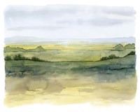 Golden Strata I Framed Print