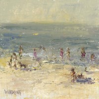 Impasto Beach Day II Fine Art Print