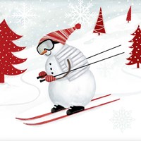 Snow Day II Fine Art Print