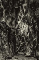 Slot Canyon Utah 10 Sepia Fine Art Print